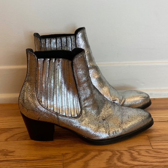 Duo Boots Metallic Chelsea Boots - Gianni style - Picture 2 of 8